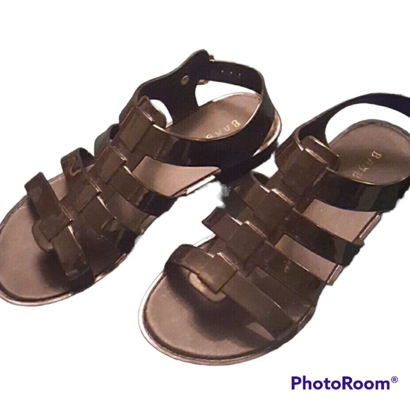 BAMBOO Shoes - Bamboo black Jelly Sandals. Size 7